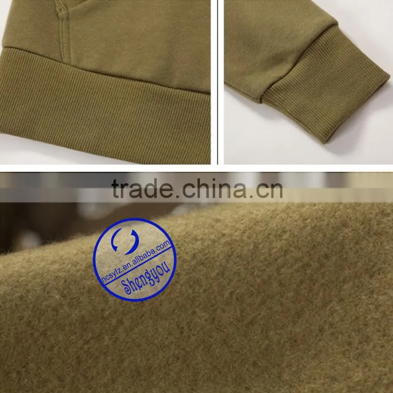 Custom 65 cotton 35 polyester cheap fleece hoodie with printing