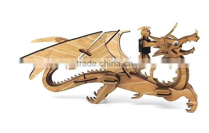 New design of dragon 3D puzzle Bamboo