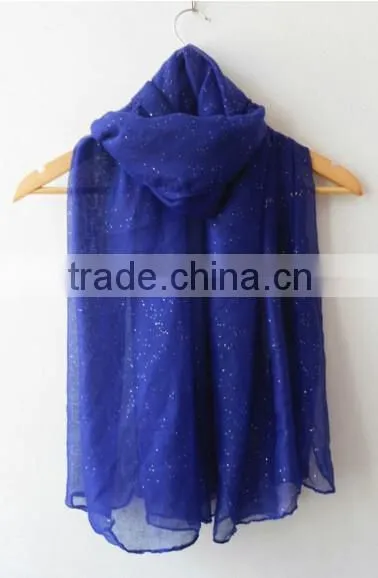 Fashion glittery muslim scarf hijab Muslim scarf