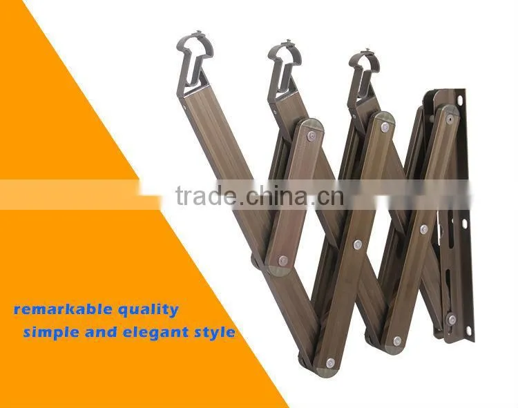 Aluminium alloy material push-pull wall mounted clothes drying rack