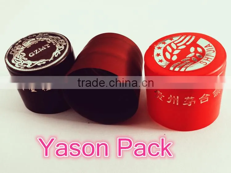 Yason shrink wrap cap for wine bottleshrinkable pvc wine capseal with cap
