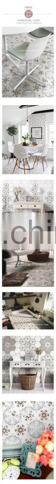 customized flooring tile wall tile 100*200*175mm non-slip Hexagon tile porcelain bathroom tile kitchen tile