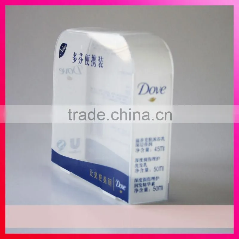 Customized transparent clear plastic box for gift package