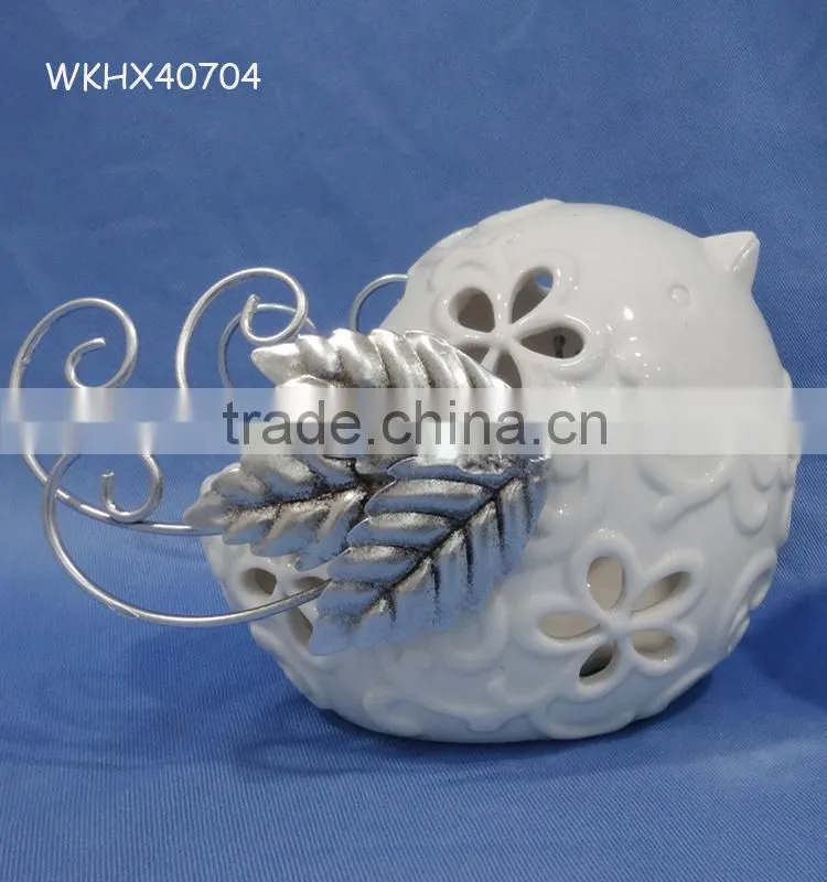 Ceramic bird modern christmas table decorations