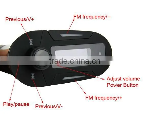 Bluetooth Car mp3 Player FM Transmitter With Remote