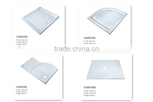 solid surface shower tray and acrylic bath tray