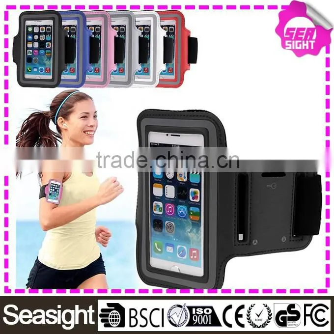 Armband with led light, PVC 8 led sport armband, mobile phone flashing led armband