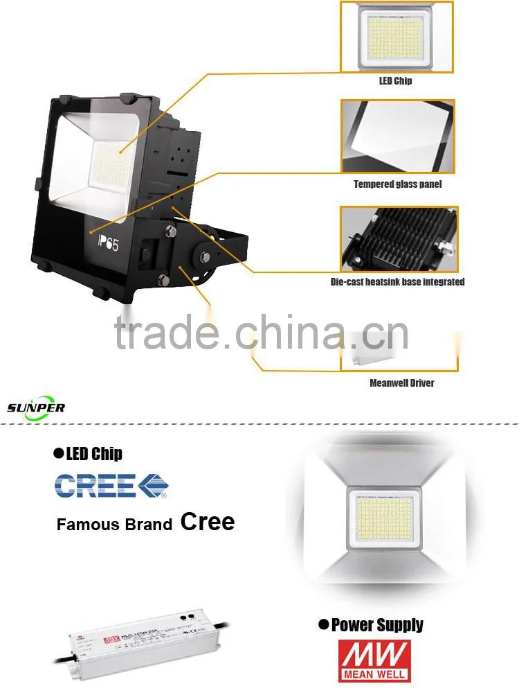 Experienced manufacturer DLC 6 years warranty IP65 50W 100W Led Flood Light