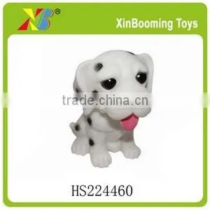 7.5" soft plastic toy dog model for kids