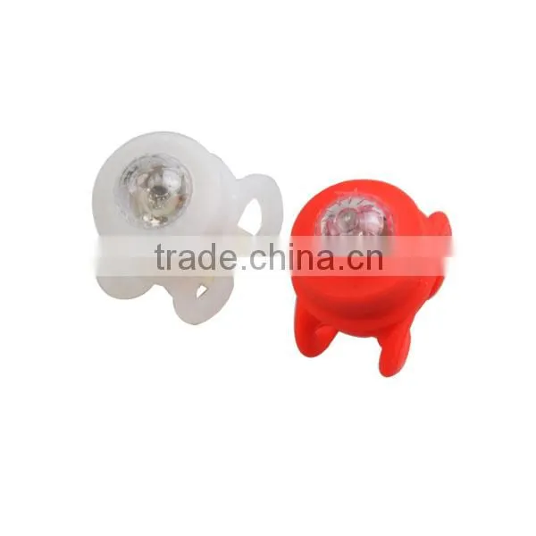 Round Silicone Shell Colorful Rear Light For Bike