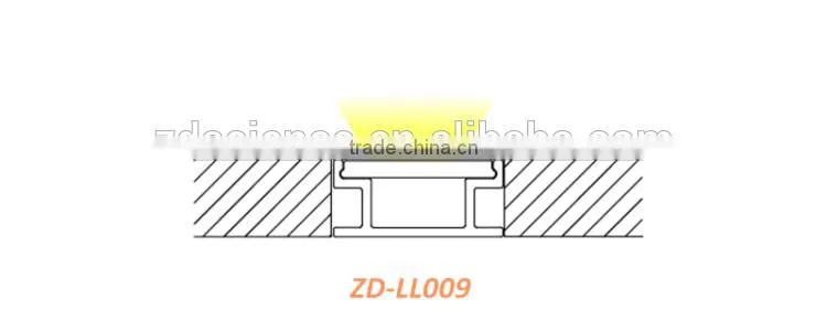 Flat Floor Light LED Aluminium Profile Extrusion Aluminium Profiles