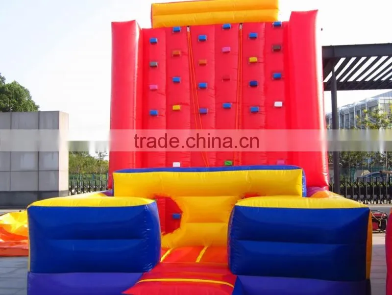 Exciting Outdoor Sports Inflatable Rock Climbing Mountain for Adults
