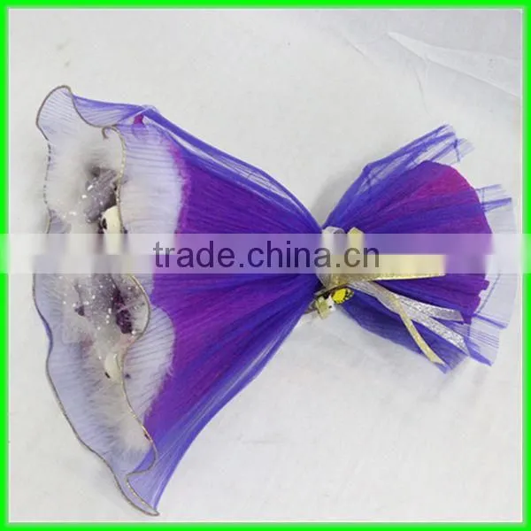 2013 hot sale purple plush bear bouquets