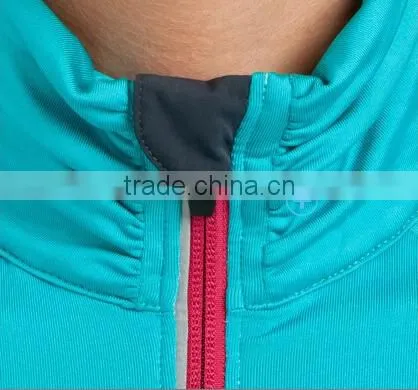 Women's 90% Dri-Fit 10% Spandex Running Jackets with Cell Phone Pocket at Upper Arm, Moisture Wicking Running Wear for Women