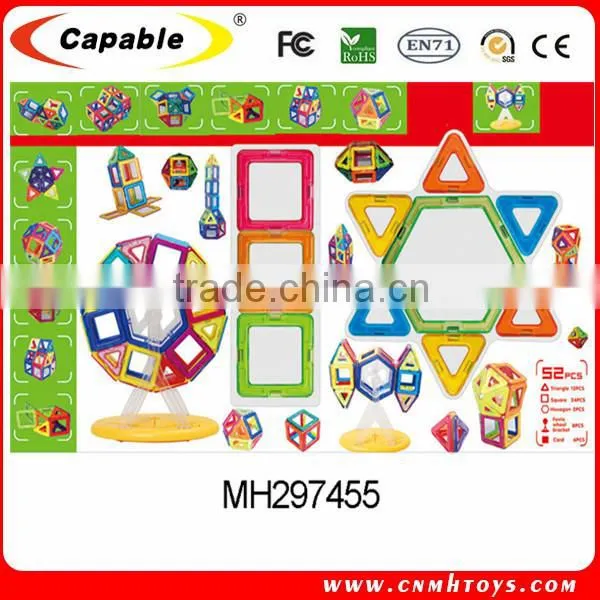 Educational DIY magnetic building blocks/magnetic building sets/ 3D magnetic building shapes toy