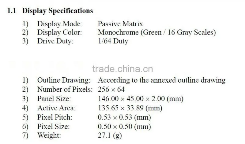 5.5 -inch OLED liquid crystal display module
