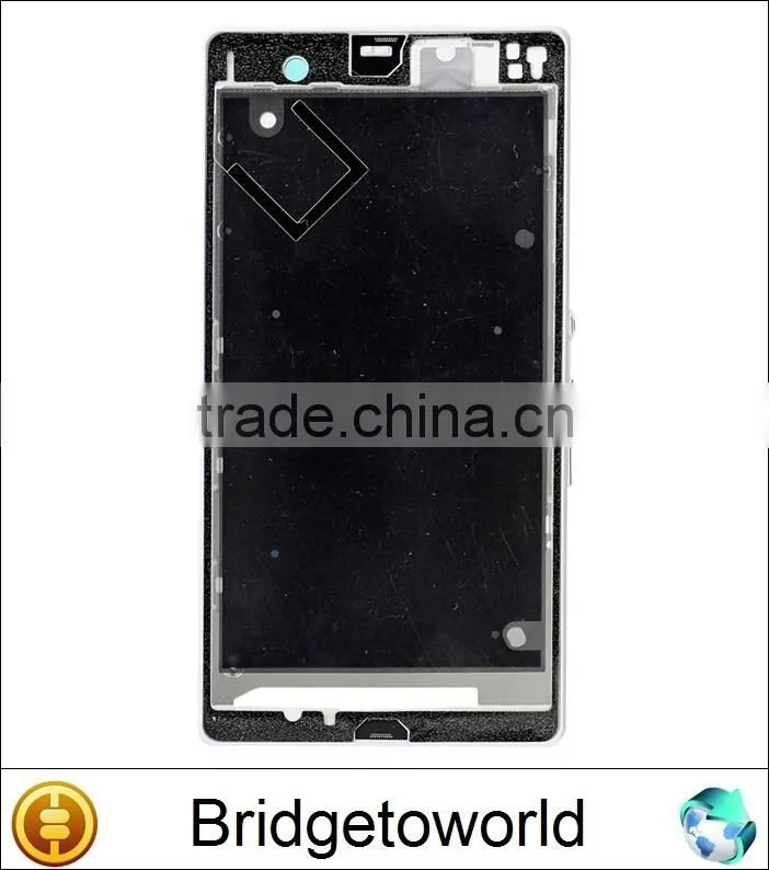 New Original White Black Purple Front Housing Frame Bezel Plate Parts for Sony Xperia Z C6603 L36h