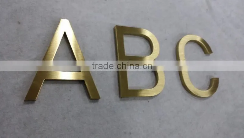 High quality alphabet letters brass, brass alphabet letters