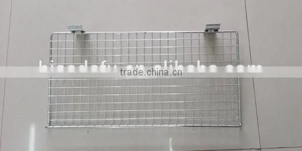 Chrome Plating Hanging Wire Mesh Shelf for Slatwall