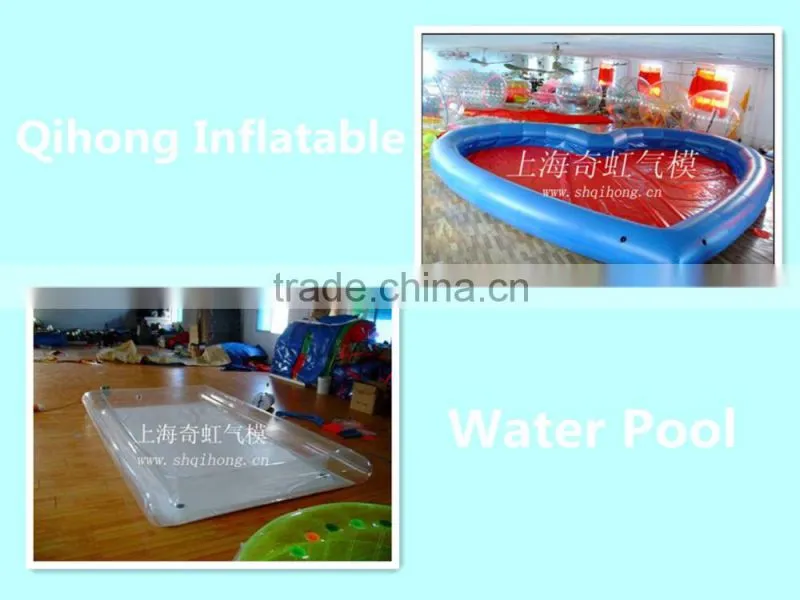 Guangzhou Qihong giant hot sale outdoor inflatable swimming pool, ball pool for sale