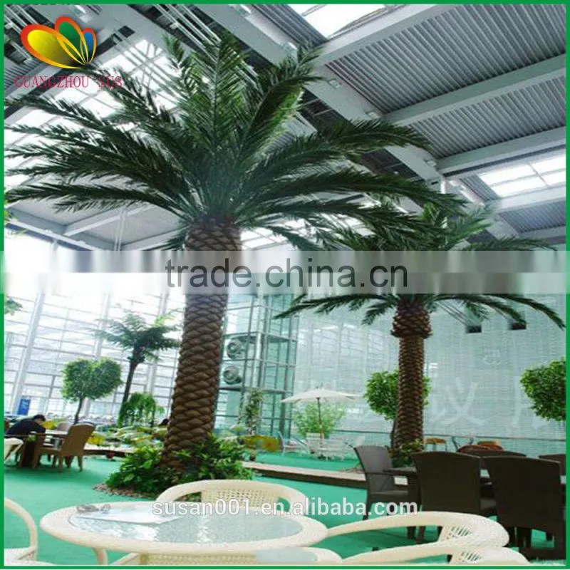 Top quality artificial palm tree fiberglass artificial date palm tree