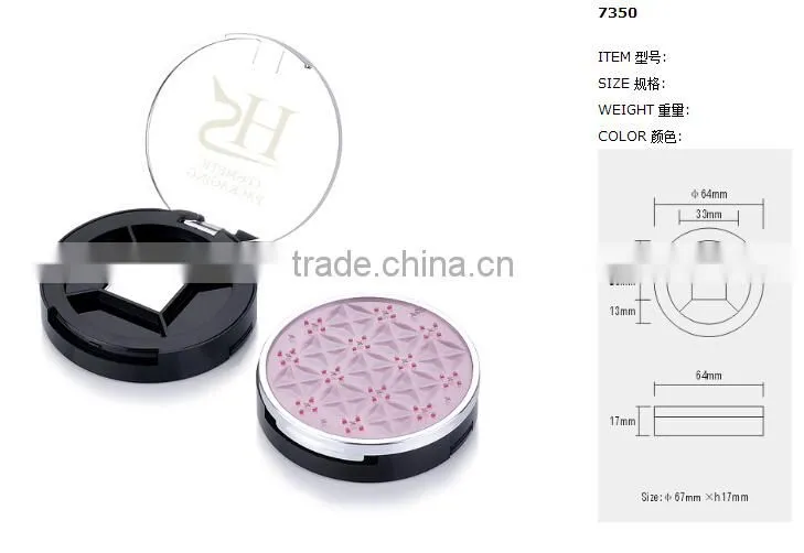 hot selling empty round eye shadow packaging