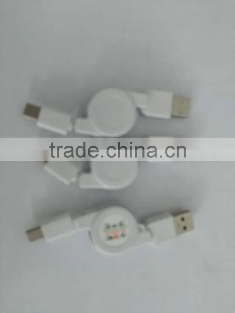 Retractable type c cable