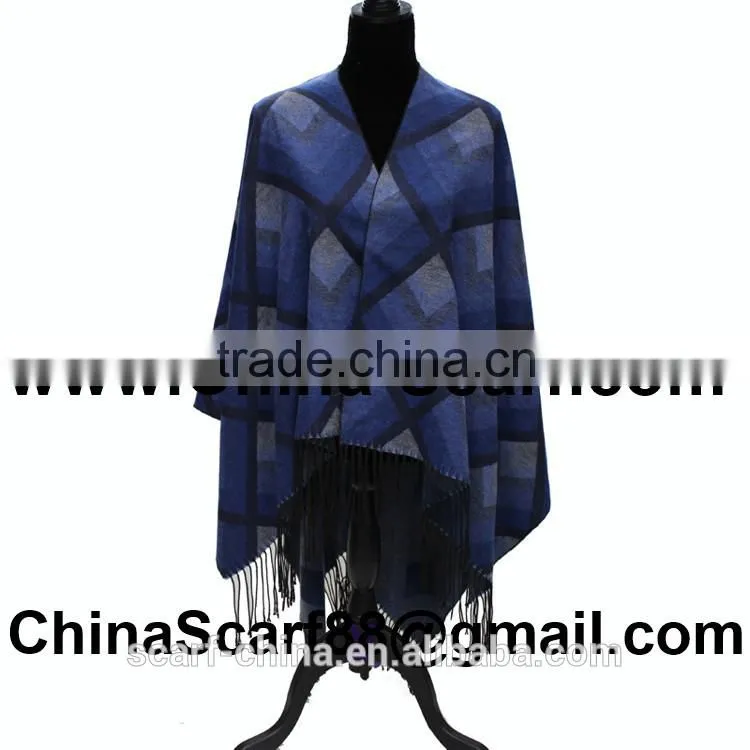 Wholesale fringed wool scarf