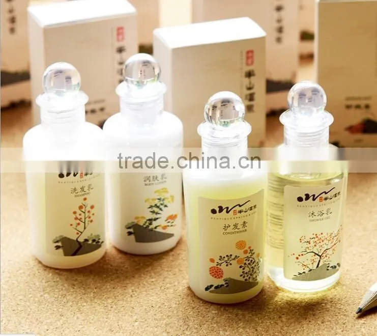 High quality empty pvc bottle for hotel shampoo shower gel conditioner body lotion/20ml-50ml empty tubes and bottles