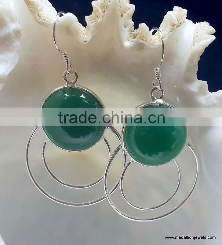 Aqua Chalcedony & Black Pearl Cab Vermeil Sterling Silver Earrings, Fashionable Bezel Earrings, Designer 925 Silver Earrings