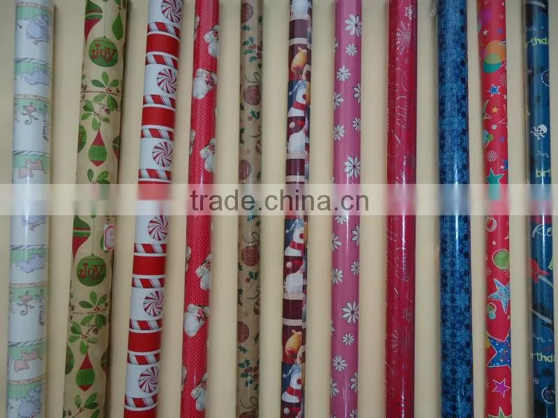 Flocking rolls gift wrapping paper for various colors