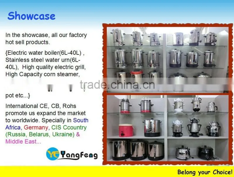 Stainless Steel Manual Fill Water coffee percolators with CE CB