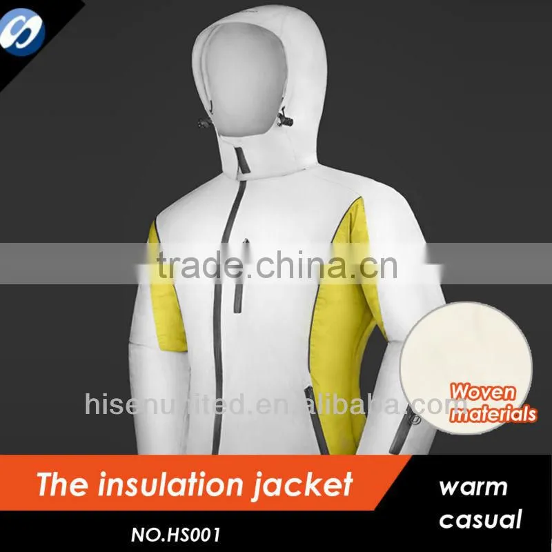 100% Nylon Taslon Outdoor Ladies Hoodie Ski / Snow Insulation Jacket