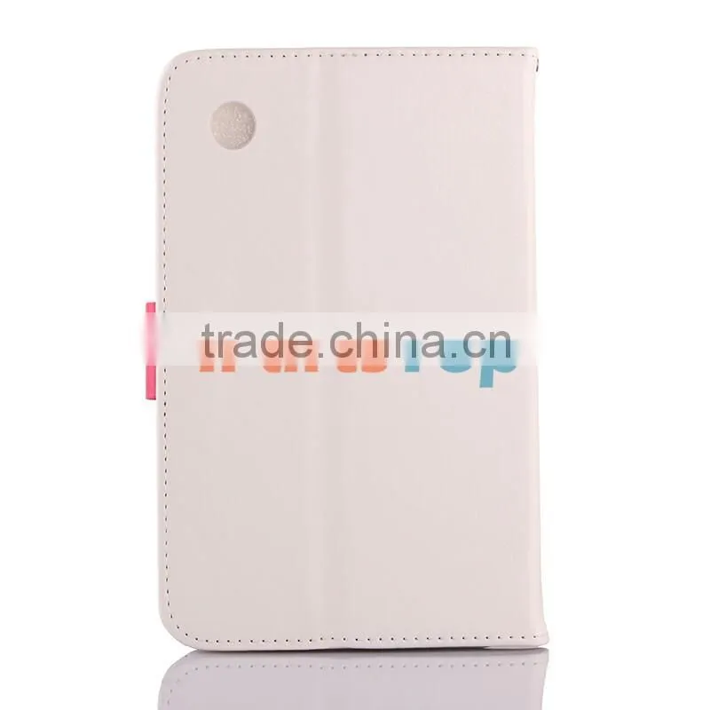 Wholesale Colored Leather Case For Lenovo IdeaTab A3300 A7-30 Flip Cover TPU Protective Case