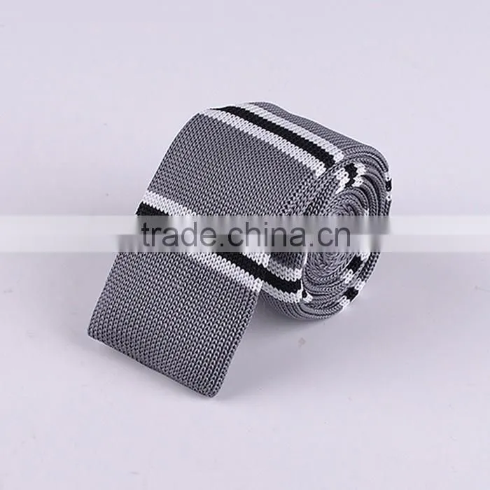 Men's Fashion Narrow Slim Knit Necktie, Knitted Tie