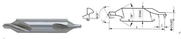 Plain Type Extra Long DIN333A Hss Center Drills