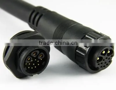 large series of 3+11 pin cable waterproof connector