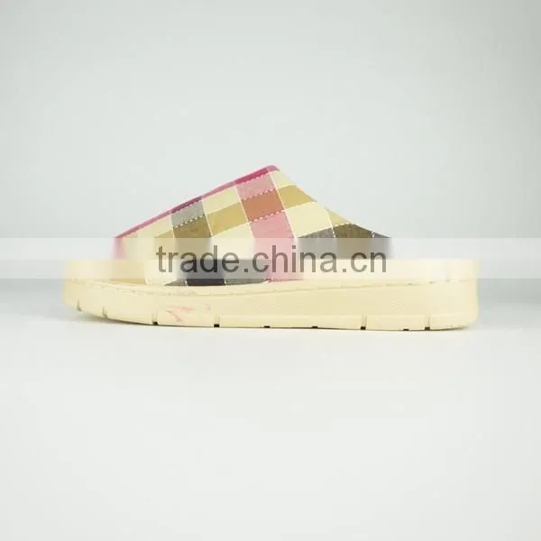 Premium quality colored cotton fleece women and men's indoor slippers