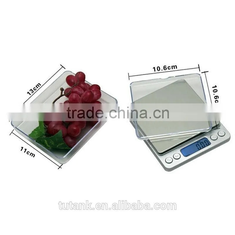 1000g x 0.1g Stainless Digital Pocket Scale Kitchen Scale Jewelry Weight Balance