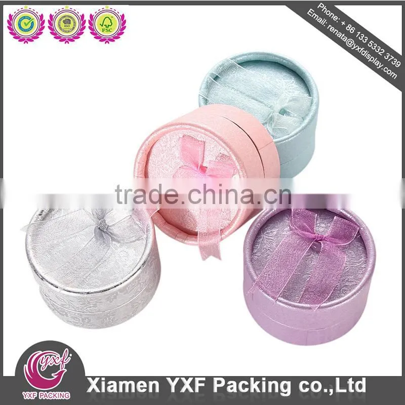 Jewerly paper board paper packaging box with ribbon