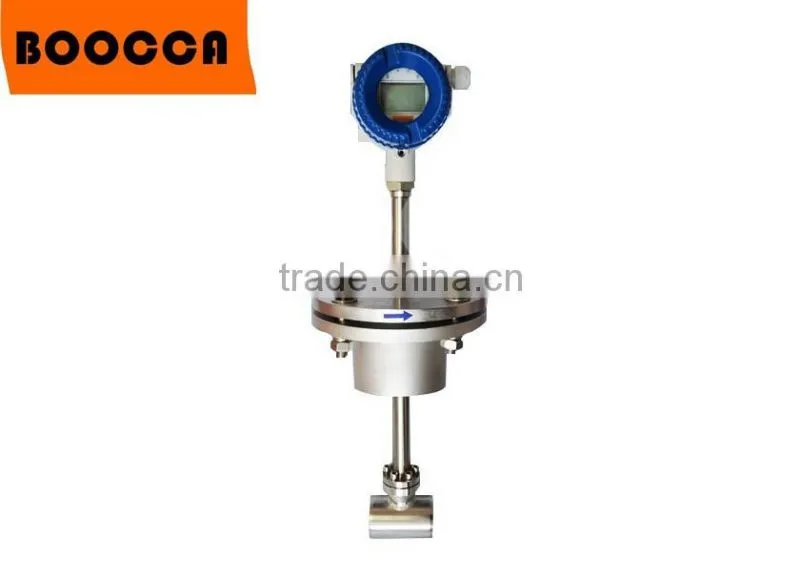 Liquid, gas, steam vortex flow meter