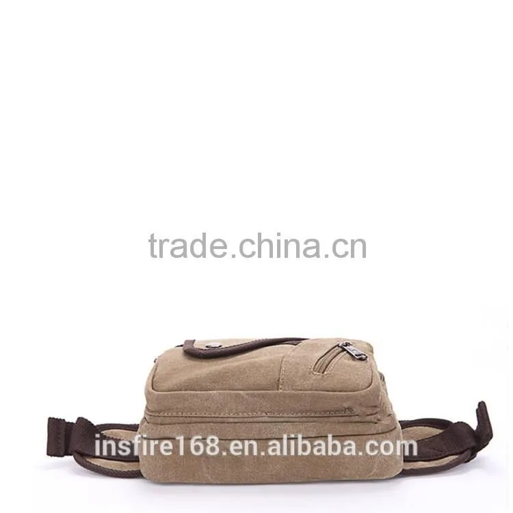 2016 outdoor waist bag fashionable classical canvas waist leg bag