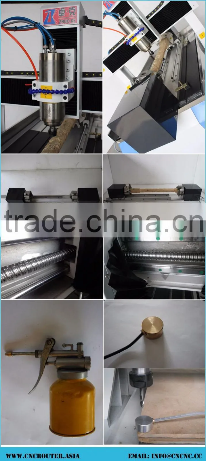 3200W NCStudio Control Small CNC Machine For Metal 6090 With Stainless Steel Water Tray X(60CM)*Y(90CM)*Z(25CM) CE Approval