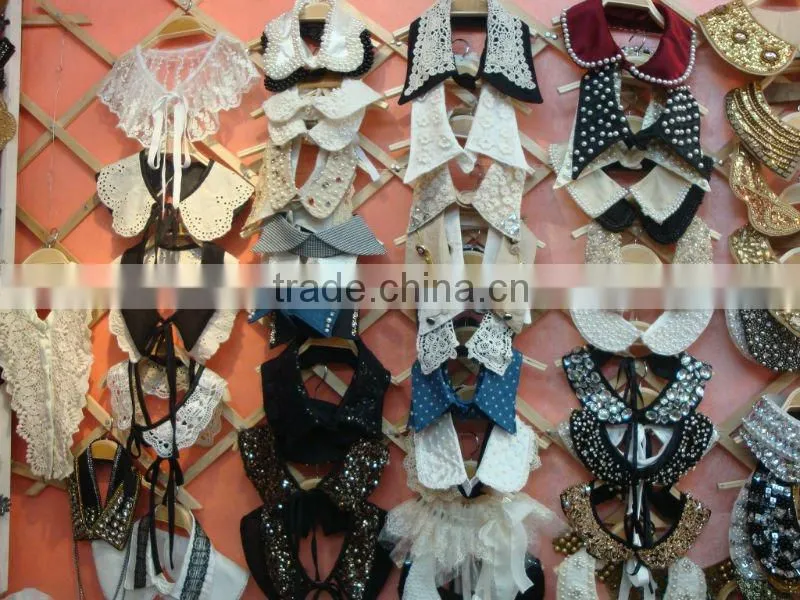 2013 latest beaded collar rhinestone trimming rhinestone badge rhinestone collar motif