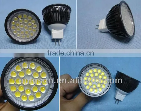White, warm white led spotlight housing with CE&ROHS