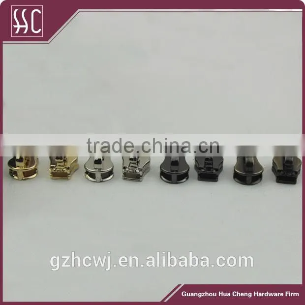 metal zipper head, handbag metal accessory, metal fittings zipper head
