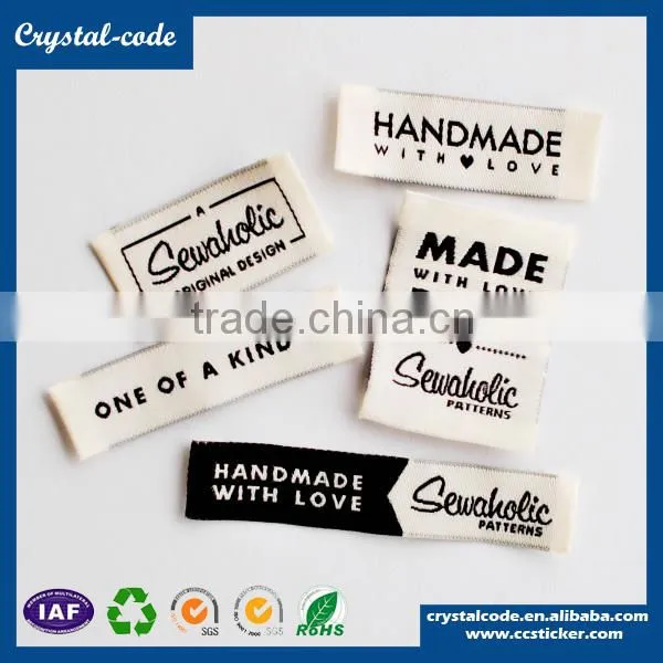 Fabric sticker tag wholesale labels woven printed