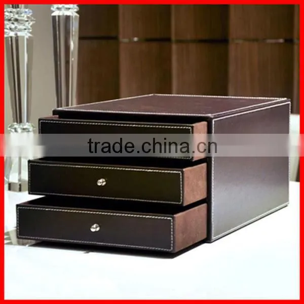 2014 Hot Sale Black PU Or Paper Drawer Box Cardboard