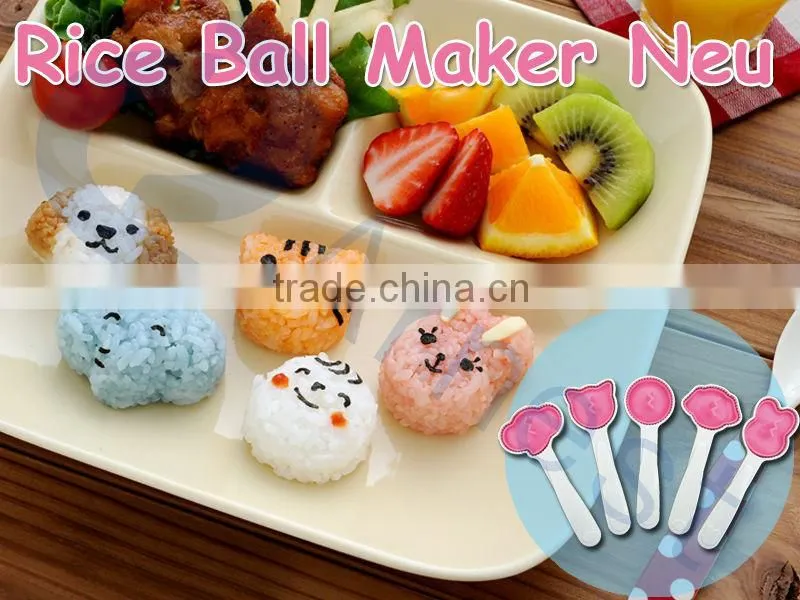 kitchen accessories lunch bags for kids bento box tools rice ball mold decoration equipments silicone mat nori cutter 76053