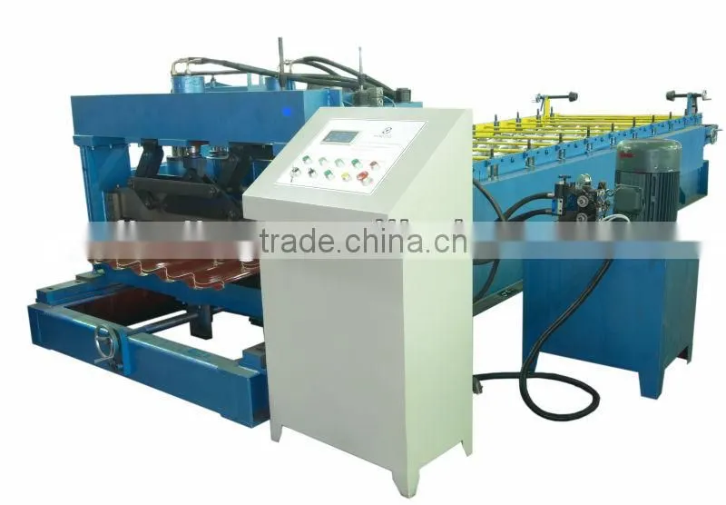 single layer corrugated roofing roof sheet glazed tile cold roll forming machine with ce certification